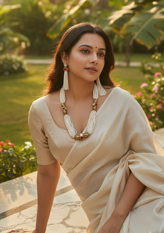 Prexela 'Tears of the Moon' Pearl Necklace & Earrings