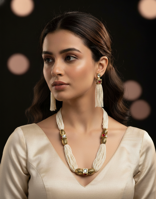 Prexela 'Tears of the Moon' Pearl Necklace & Earrings