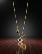 Evil Eye Charm Necklace | A Symbol of Protection in Golden Grace