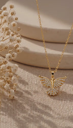 Fly High Crystal Bird Necklace