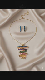Aurora Layers Statement Pendant Set