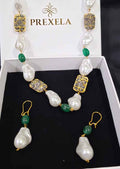 Royal Baroque Necklace Set | Luxury Gold-Plated Traditional Jewellery