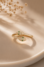 Emerald Serpent Ring