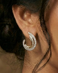 Golden Arc Statement Earrings | Where Movement Meets Modern Luxury