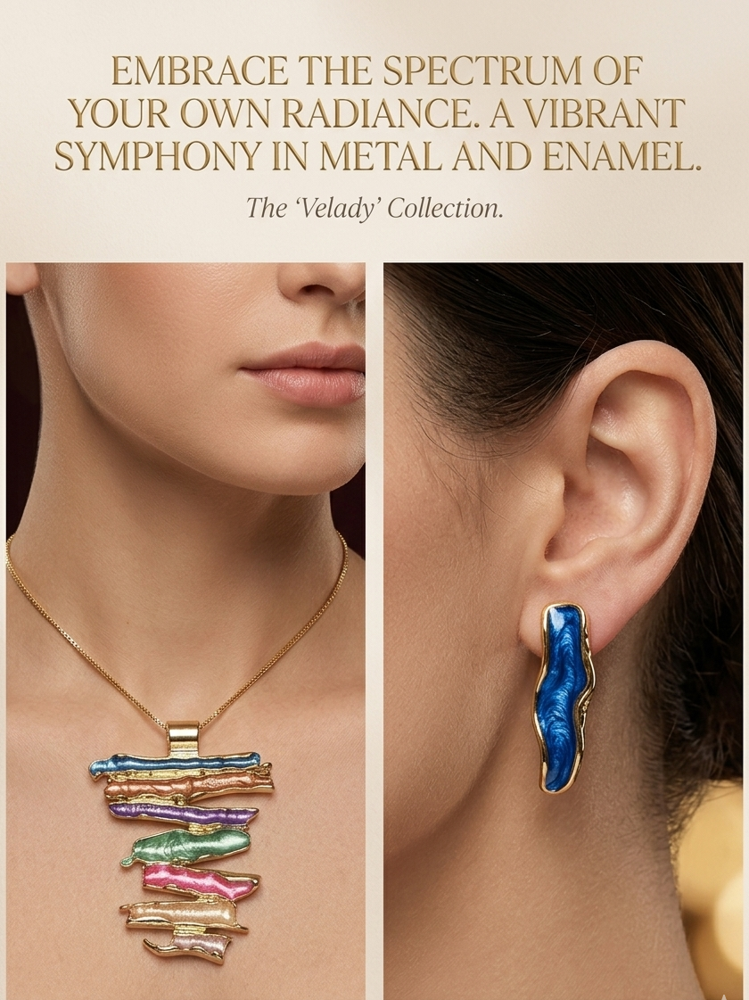 Aurora Layers Statement Pendant Set