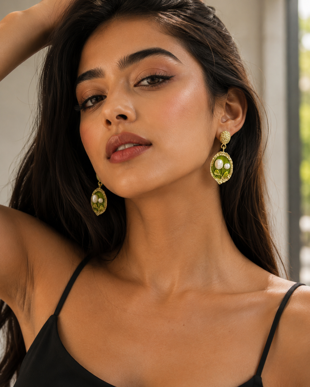 Pearl Bloom Drop Earrings