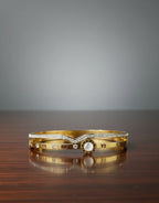 Roman Time Gold Cuff Bracelet | Where Moments Turn into Meaning