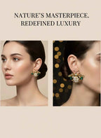 Queen Bee Pearl Earrings | Gold-Tone Statement Jewellery
