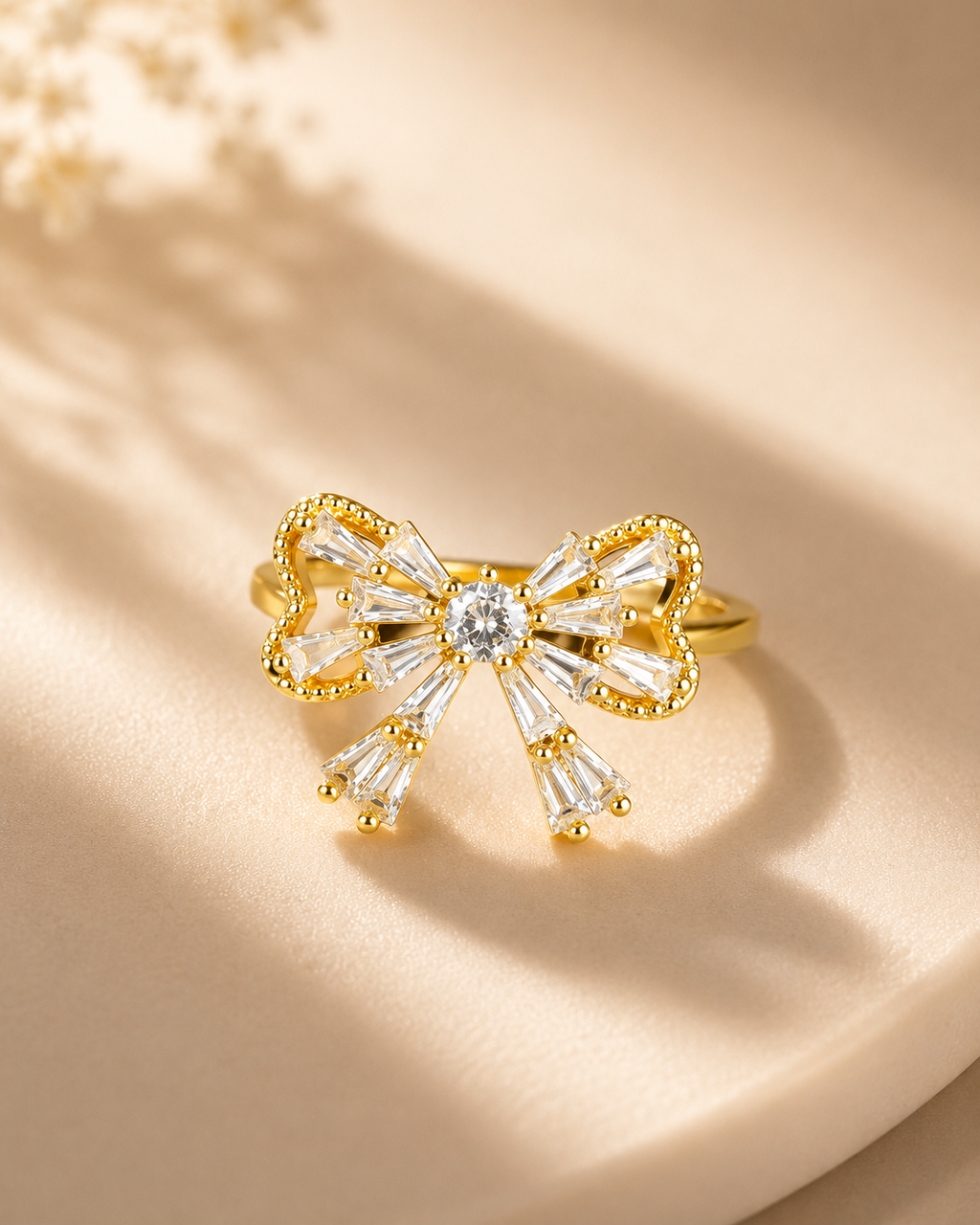 Crystal Bow Ring