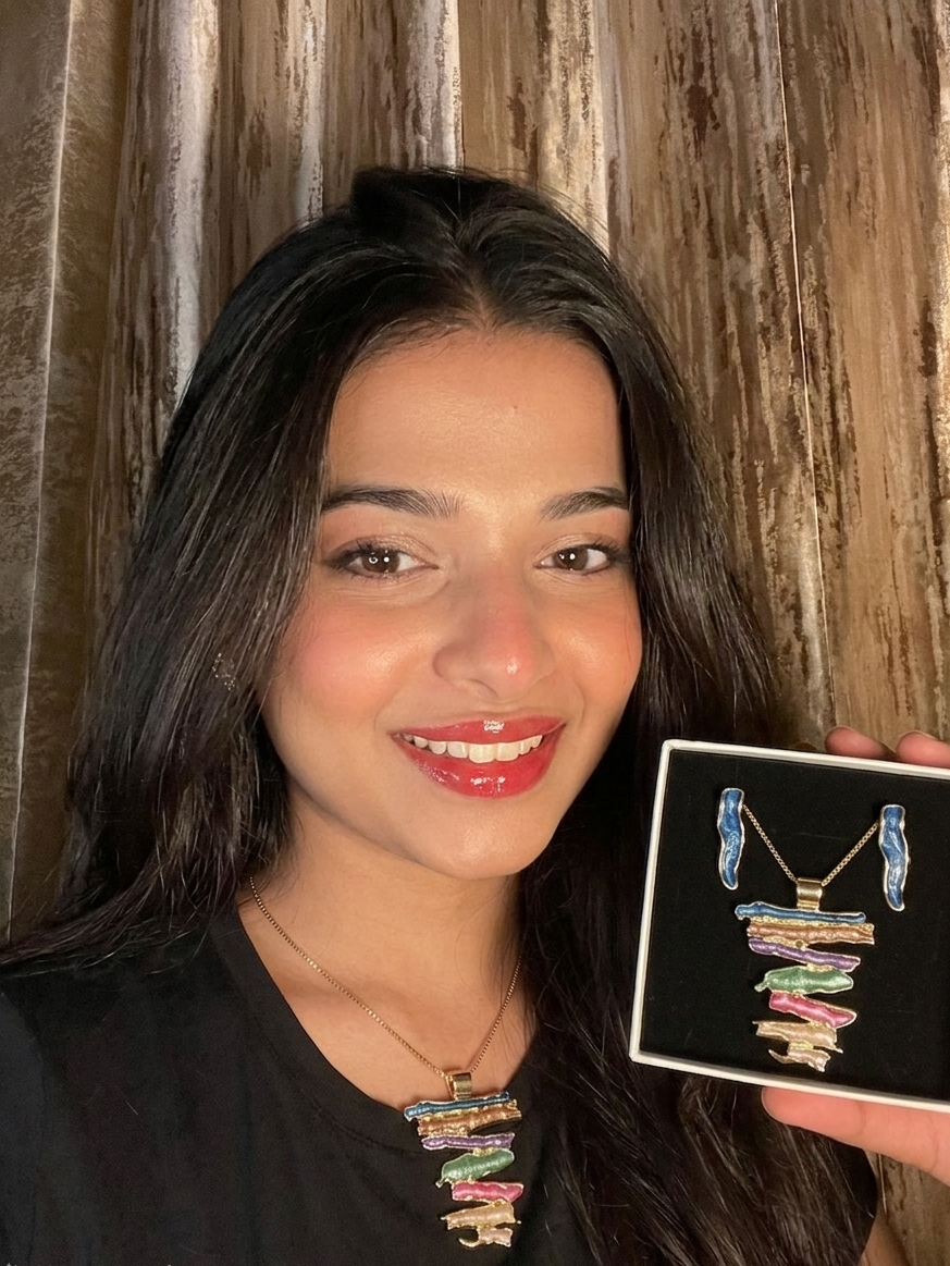 Aurora Layers Statement Pendant Set