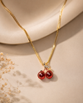 Cherry Charm Pendant Necklace