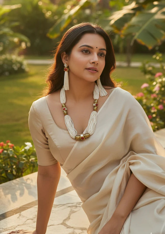 Tears of the Moon Pearl Necklace & Earrings