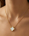 Mother-of-Pearl Clover Necklace | A Symbol of Grace, Luck & Light