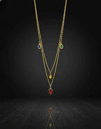 Celestial Gemstone Layered Necklace | Stories of Color, Balance & Grace