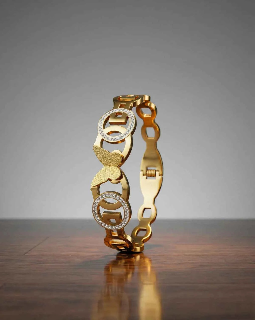 Butterfly Link Bracelet | A Symbol of Strength, Freedom & Golden Glow