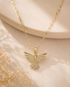 Fly High Crystal Bird Necklace