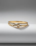 Roman Time Gold Cuff Bracelet | Where Moments Turn into Meaning