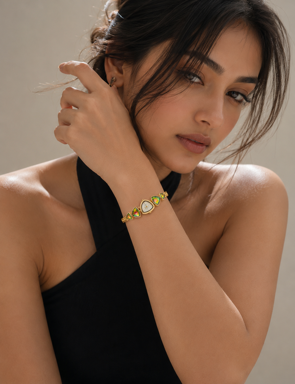 Aurora Crystal Watch Bracelet