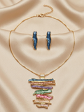 Aurora Layers Statement Pendant Set