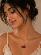 Cherry Charm Pendant Necklace