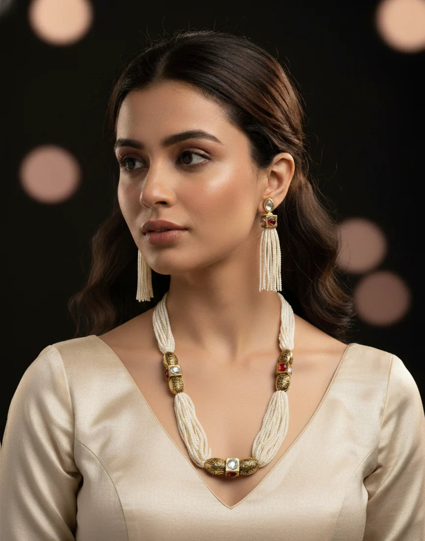 Tears of the Moon Pearl Necklace & Earrings