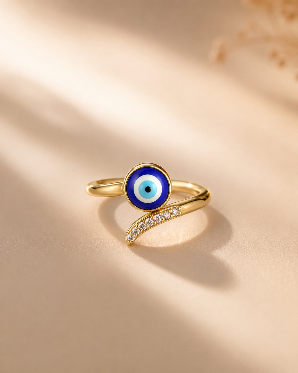 Evil Eye Spiral Ring