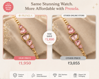 Blush Crystal Watch Bracelet