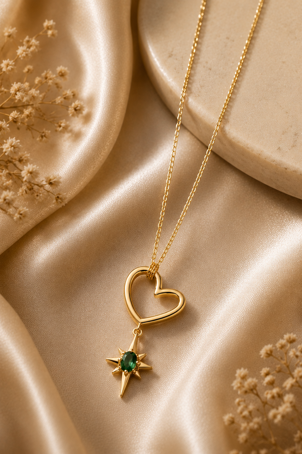Celestial Heart Pendant Necklace